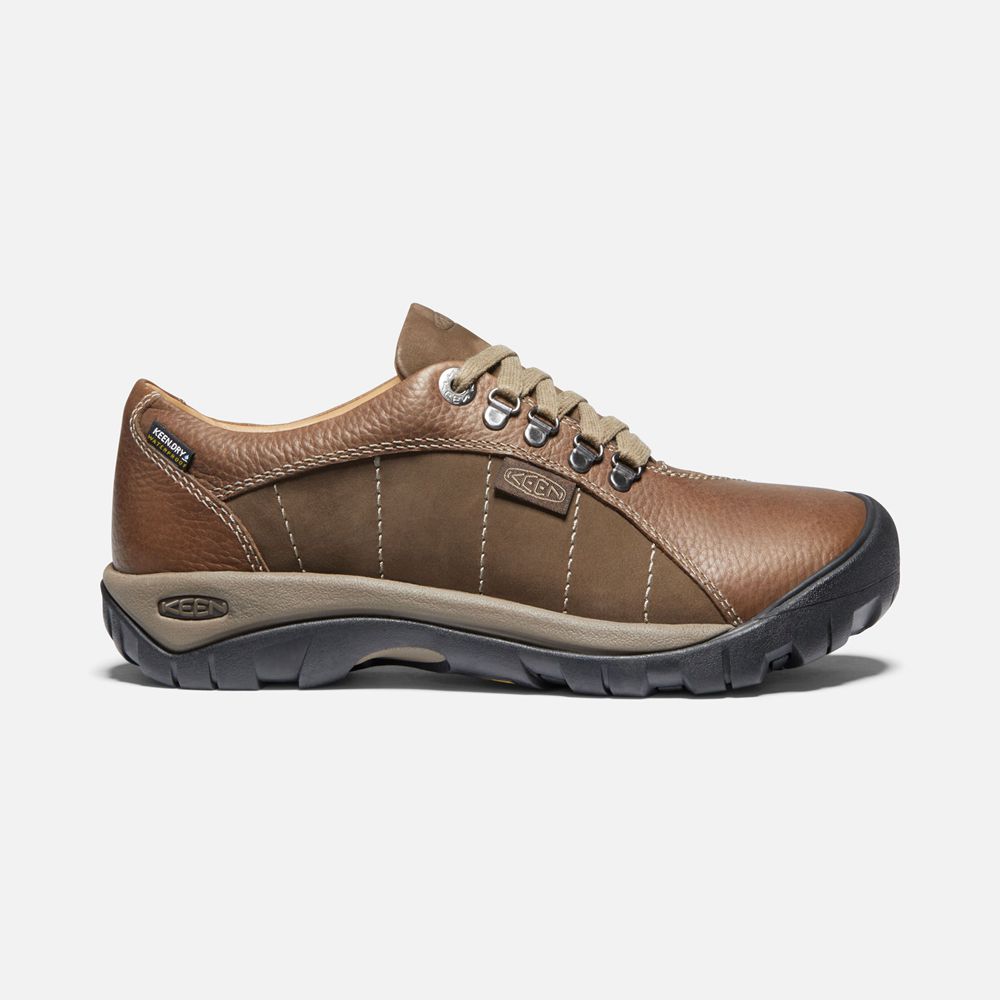 Chaussures Oxford Keen Femme Marron | Presidio Waterproof | UFWLJ-8246